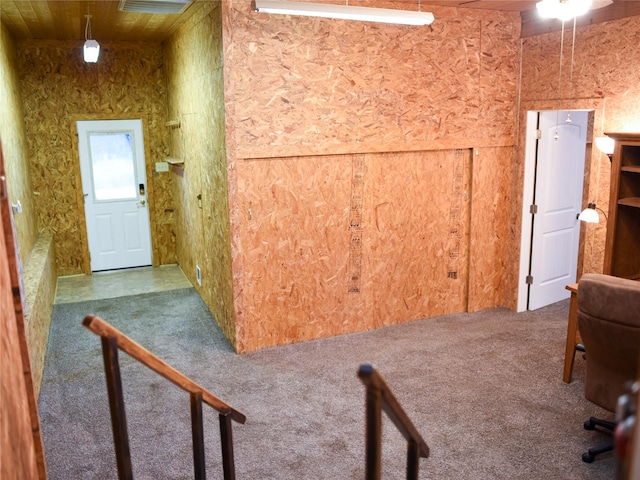 2226 Bethany Rd, Sherman, TX 75090 - hall with carpet floors and wood ceiling