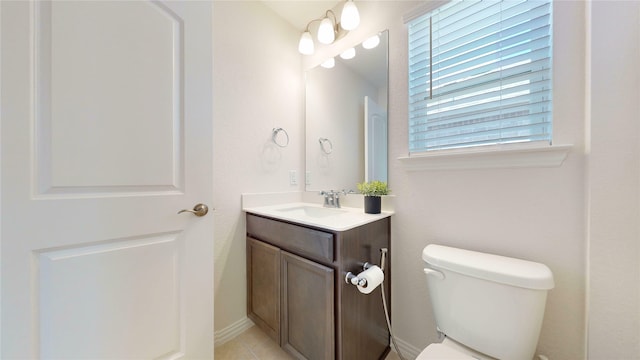2753 Henson Ln, Garland, TX 75040 - half bathroom with vanity and toilet