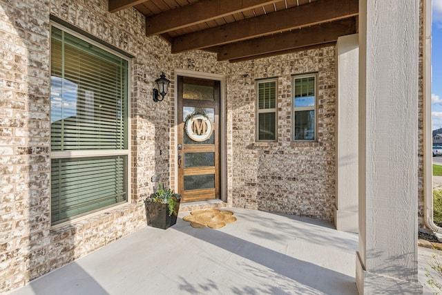 233 Lakewood Ln, Ponder, TX 76259 - entrance to property with a porch and brick siding