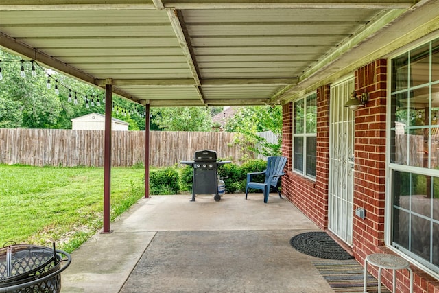 320 Mockingbird Ln, Springtown, TX 76082 - view of patio / terrace featuring a grill