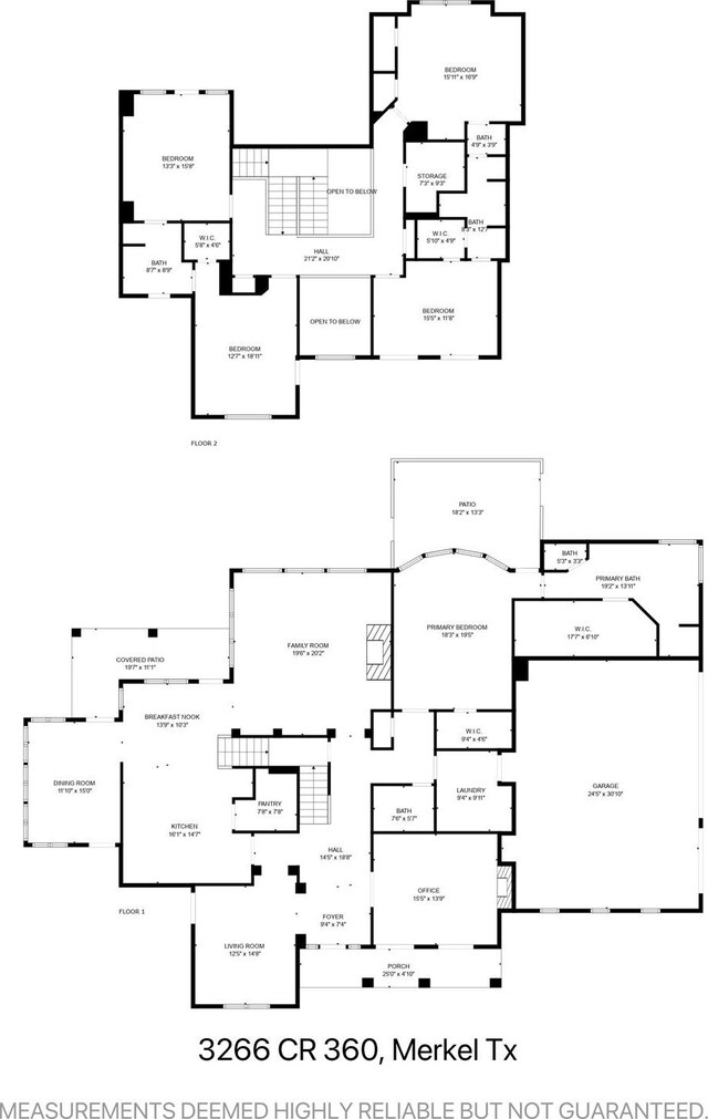 3226 County Road 360, Merkel, TX 79536 - property floor plan