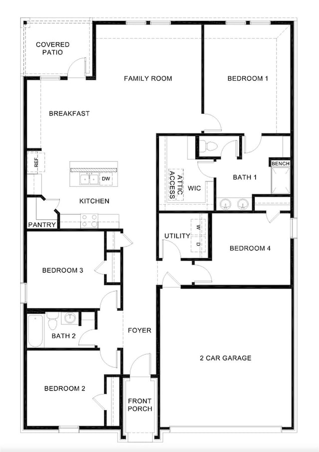 1416 Blossom Court Dr, Princeton, TX 75407 - home floor plan