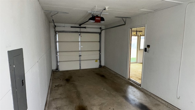 918 Maydelle Ln, Garland, TX 75042 - garage with electric panel and a garage door opener