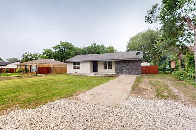 9726 Cushing Dr, Dallas, TX 75217 - single story home with stone siding