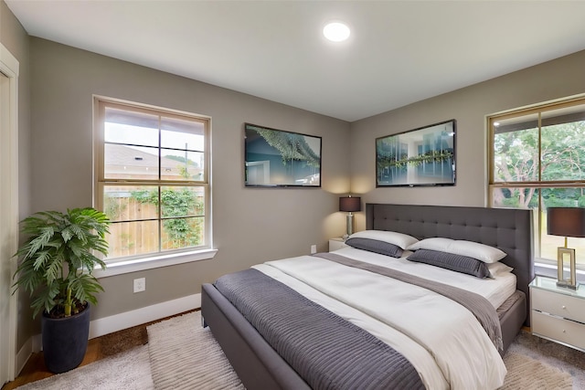 9726 Cushing Dr, Dallas, TX 75217 - bedroom with multiple windows, baseboards, and carpet