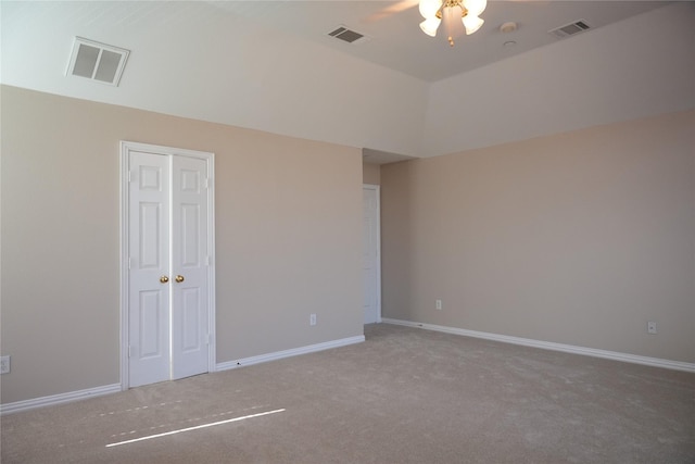 8300 Charleston St, Irving, TX 75063 - unfurnished bedroom with carpet, baseboards, and a ceiling fan