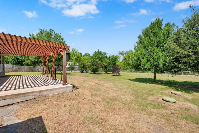 10208 W Rancho Diego Ln, Fort Worth, TX 76036 - view of yard featuring a pergola and a patio