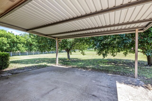 5282 Homeplace Ln, Kaufman, TX 75142 - view of patio / terrace featuring view of wooded area