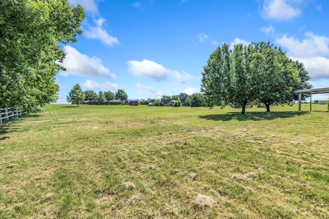 5282 Homeplace Ln, Kaufman, TX 75142 - view of grassy yard with a rural view