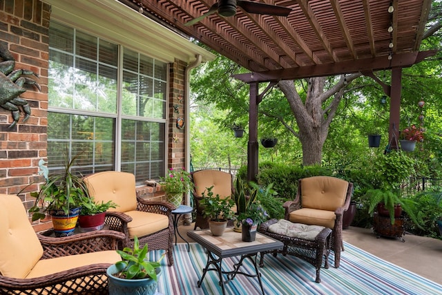 1869 Rio Blanco Dr, Frisco, TX 75033 - view of patio with a ceiling fan