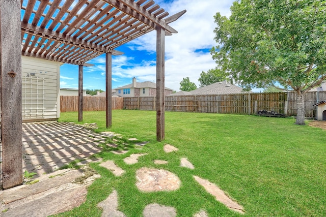 429 Creekwood Ct, Forney, TX 75126 - view of yard featuring a pergola and a patio
