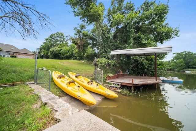 12020 Younger Ct, Azle, TX 76020 - dock area featuring a water view