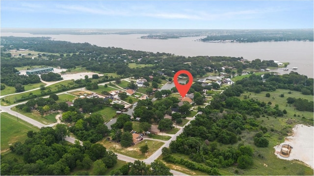 12020 Younger Ct, Azle, TX 76020 - aerial view of property and surrounding area with a large body of water