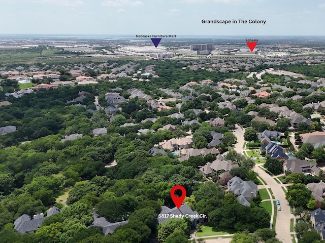 6617 Shady Creek Cir, Plano, TX 75024 - drone / aerial view