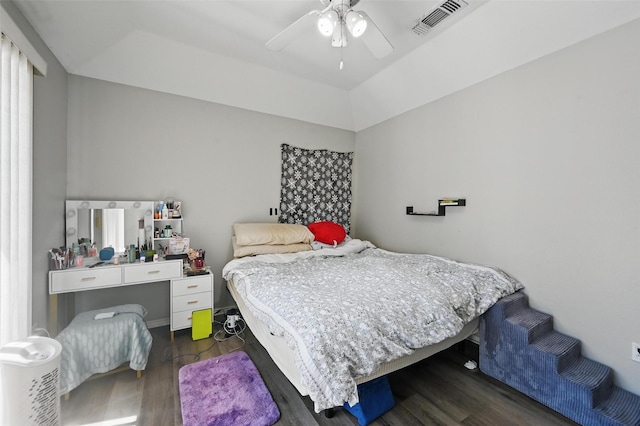 2701 Mims St, Fort Worth, TX 76112 - bedroom with wood finished floors and ceiling fan
