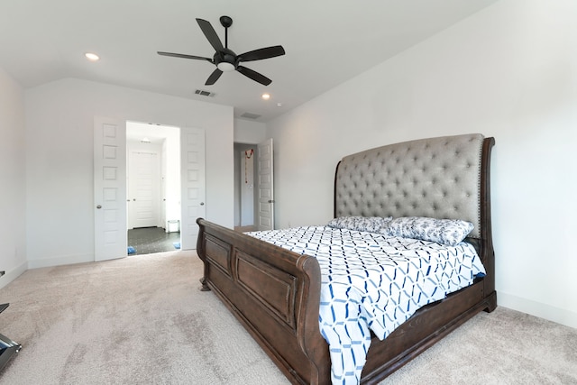 108 Laverna Ln, Hickory Creek, TX 75065 - carpeted bedroom with recessed lighting, a ceiling fan, and baseboards