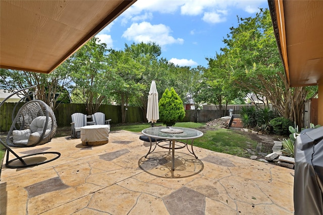 1603 Versailles Dr, Richardson, TX 75081 - fenced backyard with a patio area
