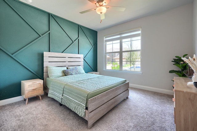 1733 Ann St, Celina, TX 75009 - bedroom with light carpet, baseboards, and ceiling fan