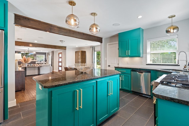 5308 Parkland Ave, Dallas, TX 75235 - kitchen with stainless steel dishwasher, a sink, plenty of natural light, recessed lighting, and backsplash