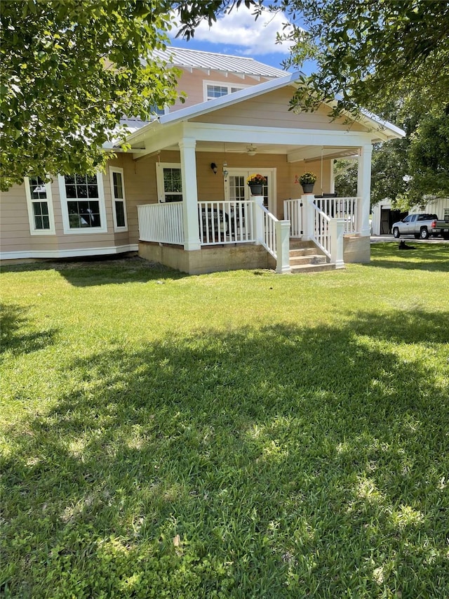 2620 County Road 1102, Grandview, TX 76050 - rear view of house featuring a porch and a yard