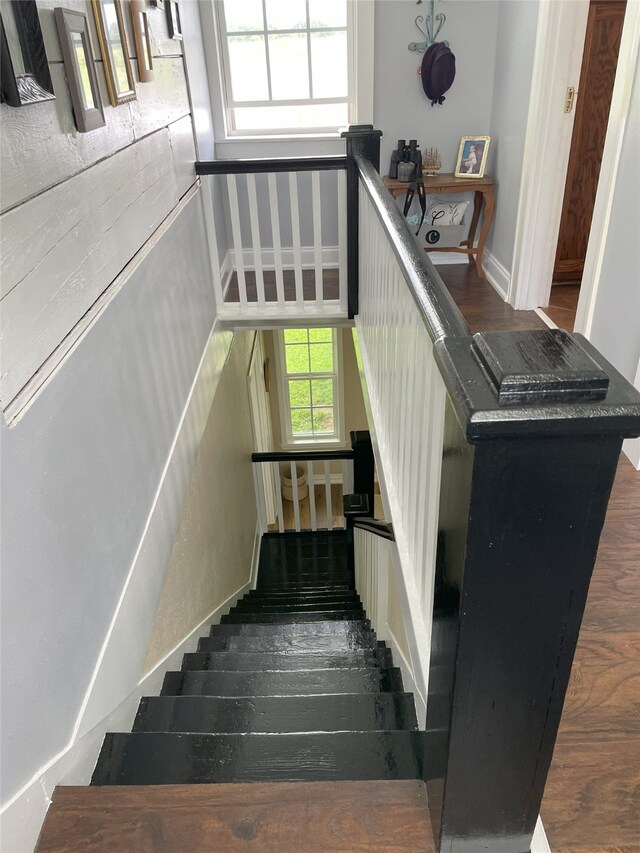 2620 County Road 1102, Grandview, TX 76050 - staircase featuring wood finished floors