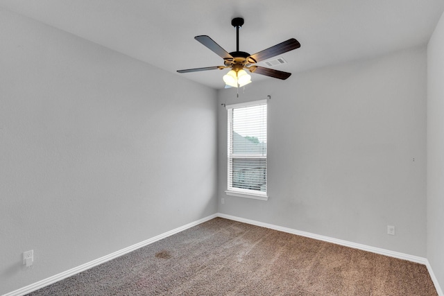 417 Sagebrush Ln, Waxahachie, TX 75165 - carpeted empty room with baseboards and ceiling fan