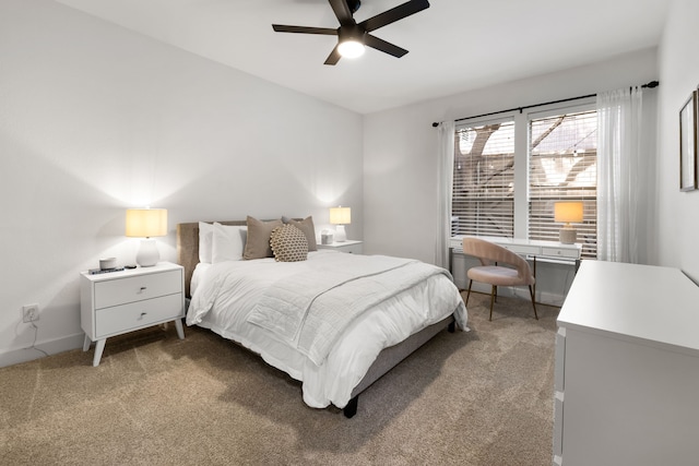 2408 Wild Cherry Way, Dallas, TX 75206 - carpeted bedroom featuring a ceiling fan and baseboards