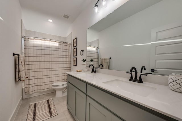 12104 Fairway Meadows Dr, Fort Worth, TX 76179 - bathroom featuring double vanity and shower / tub combo with curtain