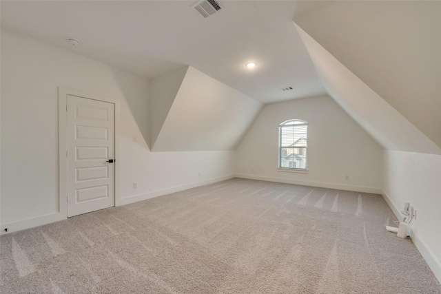 12104 Fairway Meadows Dr, Fort Worth, TX 76179 - additional living space featuring light carpet and vaulted ceiling