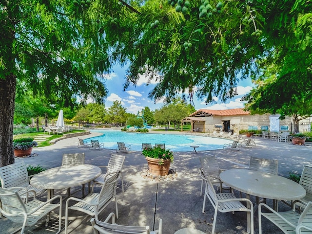 4757 Van Zandt Dr, Fort Worth, TX 76244 - community pool featuring a patio