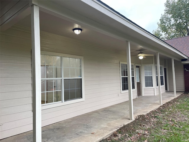 21992 Fm 226, Etoile, TX 75944 - view of patio featuring ceiling fan