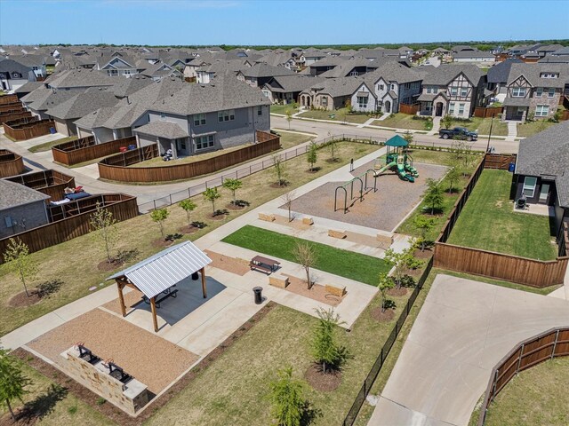 6122 Gully Grove Dr, Royse City, TX 75189 - aerial perspective of suburban area with a pool