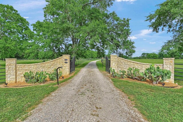 4034 Fm 2645, Savoy, TX 75479 - community / neighborhood sign featuring gravel driveway and a gate