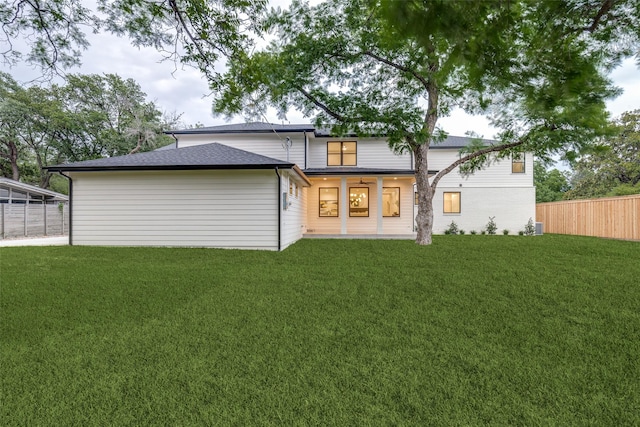 11207 Dwarfs Cir, Dallas, TX 75229 - rear view of property with a shingled roof