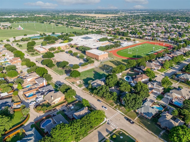 1409 Rivercrest Blvd, Allen, TX 75002 - aerial overview of property's location with nearby suburban area