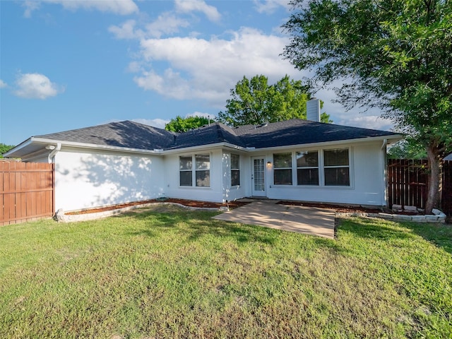 1409 Rivercrest Blvd, Allen, TX 75002 - back of house featuring a chimney and a patio