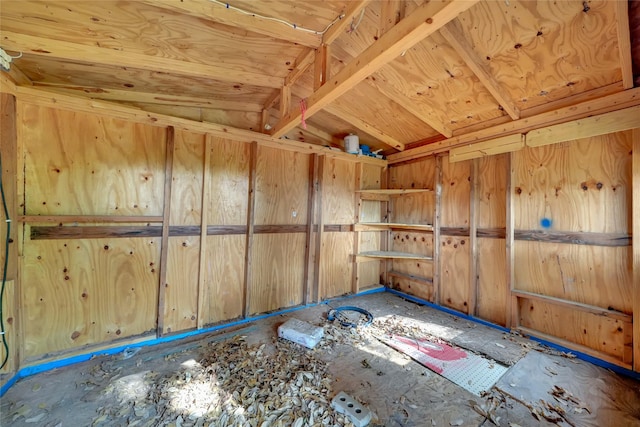 6825 John Dr, Richland Hills, TX 76118 - unfurnished room with vaulted ceiling