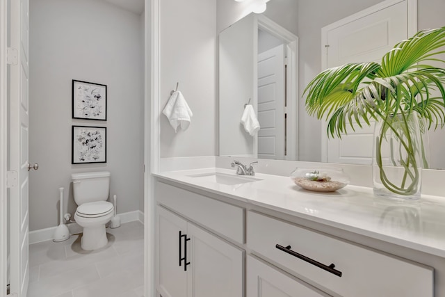 504 Arrowhead Ln, Haslet, TX 76052 - bathroom with vanity and tile patterned floors