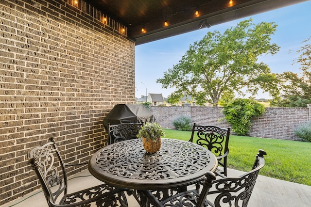 10113 Warberry Trl, Fort Worth, TX 76131 - view of patio / terrace with area for grilling and outdoor dining space