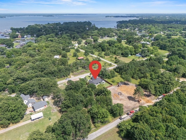 605 Utopia Rd, Tool, TX 75143 - view of property location featuring a nearby body of water and a heavily wooded area