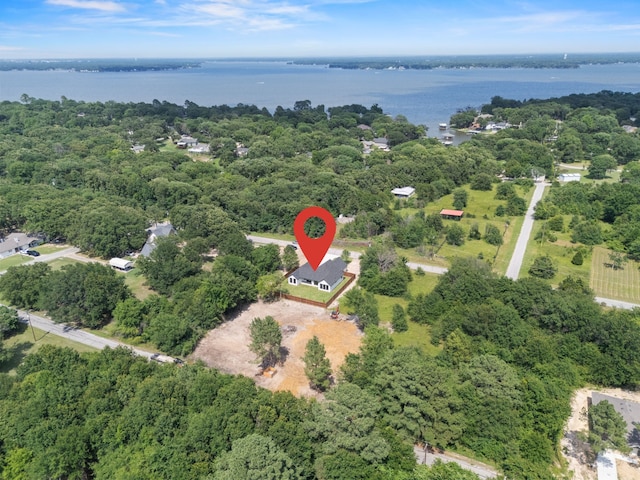 605 Utopia Rd, Tool, TX 75143 - aerial view of property's location featuring a nearby body of water and a forest