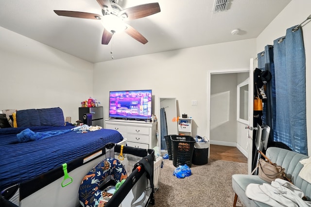 2901 18th St, Fort Worth, TX 76106 - bedroom with ceiling fan and carpet