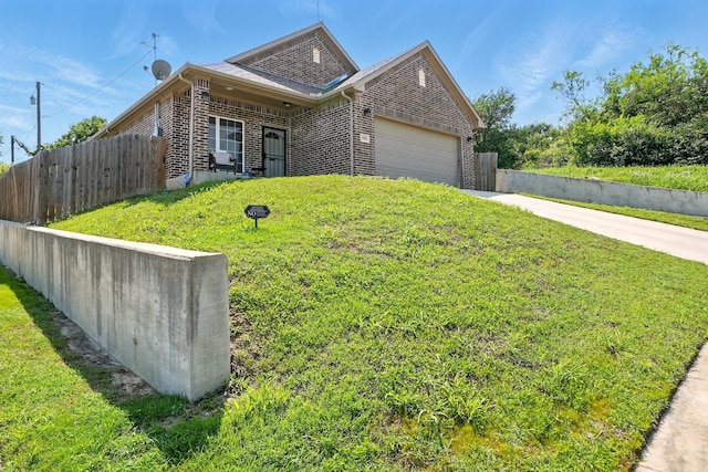 2901 18th St, Fort Worth, TX 76106 - view of front of property with driveway, a garage, and brick siding