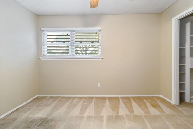 1619 Marquette Dr, Richardson, TX 75081 - carpeted empty room featuring baseboards and ceiling fan