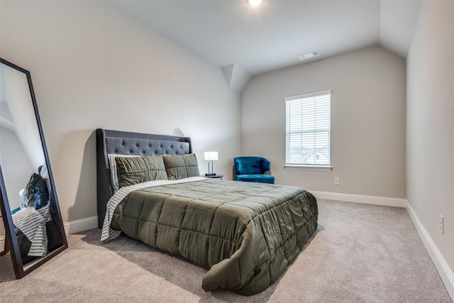 1421 Benavites Dr, Little Elm, TX 75068 - carpeted bedroom featuring vaulted ceiling and baseboards