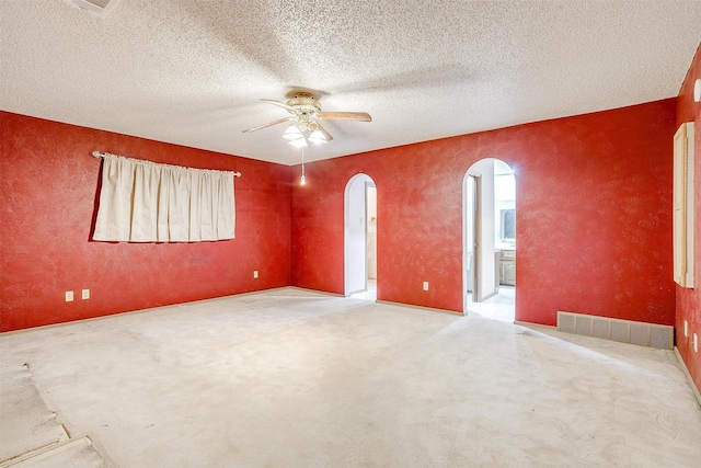 502 Roaring Springs Dr, Joshua, TX 76058 - unfurnished room featuring arched walkways and ceiling fan