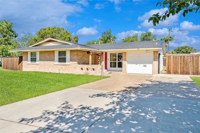 2425 Misty Ln, Carrollton, TX 75006 - ranch-style house featuring a garage, brick siding, driveway, and roof with shingles