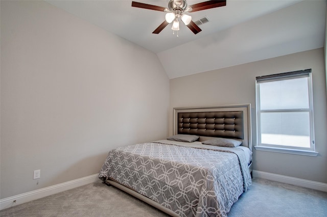12990 Twelve Oaks Ave, Frisco, TX 75035 - carpeted bedroom with baseboards, a ceiling fan, and vaulted ceiling