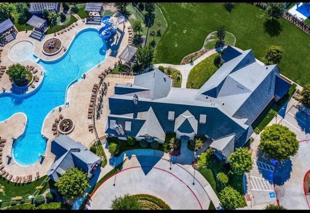 12990 Twelve Oaks Ave, Frisco, TX 75035 - aerial view of a pool