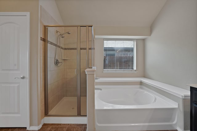 11913 Bellegrove Rd, Burleson, TX 76028 - bathroom with a garden tub, a stall shower, and vanity